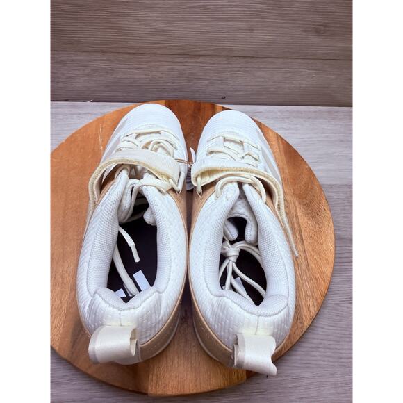 Men 7.5 Adidas Powerlift 5 Weightlifting Shoes Off White/Warm Sandstone IH8239